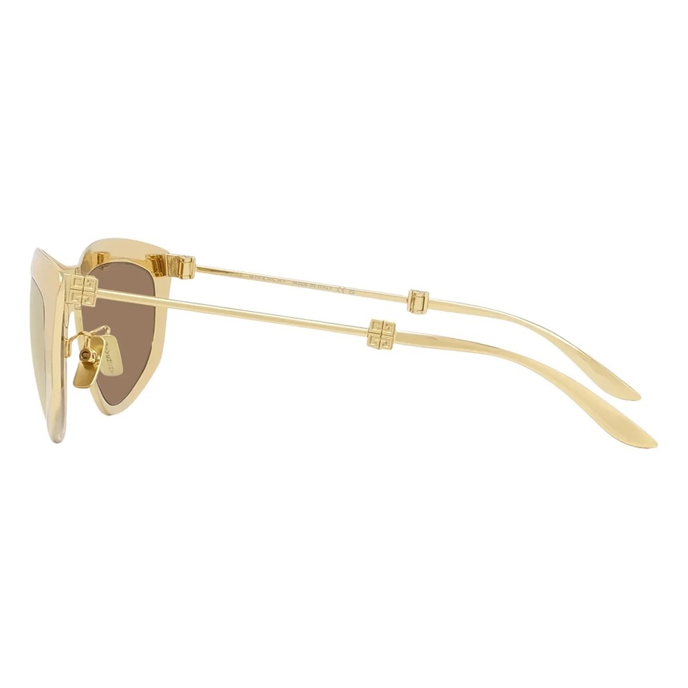 GIVENCHY Gold Mirrored Trifold 57mm Cat Eye Unisex Sunglasses GV 7208/S - Picture 7 of 9